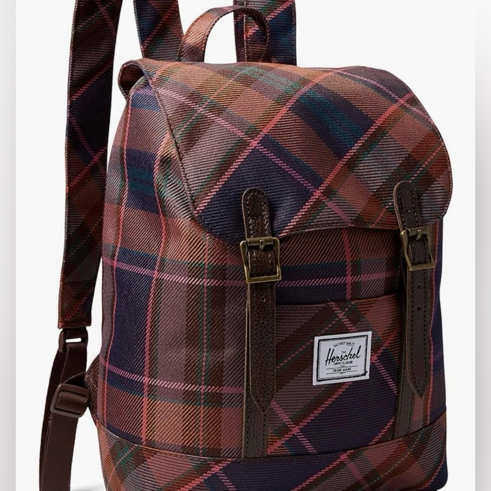Herschel Backpack Mini in Slate Rose Plaid